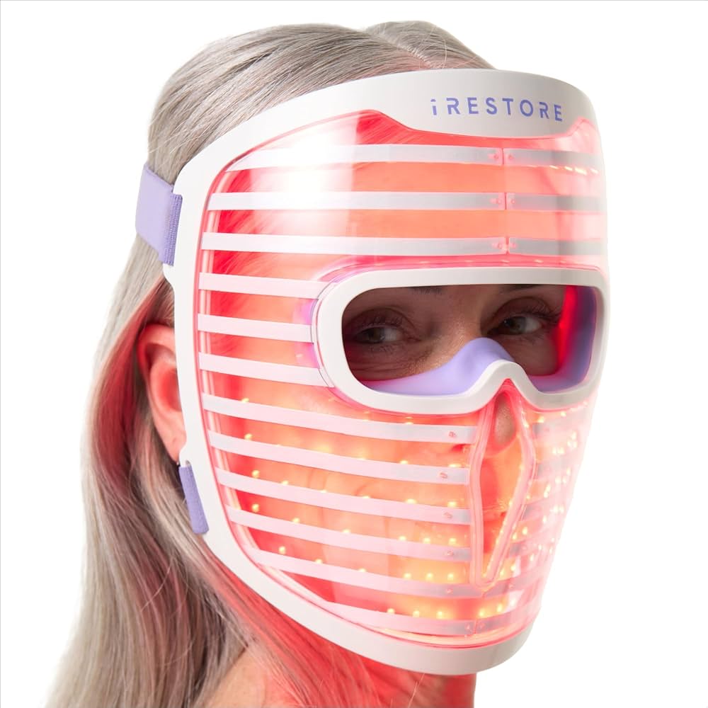 LED光療法　マスク　iRestore Illumina face mask Amazon.com : iRestore LED Face Mask for Youthful Skin, Anti-Aging
